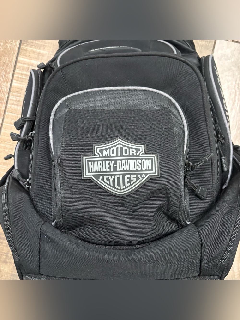 Harley-Davidson Rugged High-Density Polyester 'Legend' Backpack Black - Picture 2 of 8
